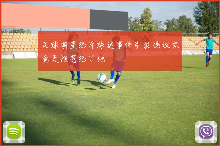足球明星怒斥球迷事件引发热议究竟是谁惹怒了他